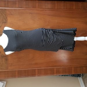 White House, Black Market brand. Womens dress. Black and white striped